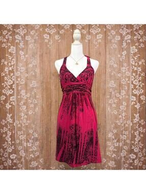 Taboo Pink Halter Dress